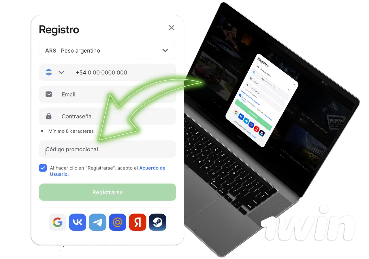 ¿Cómo obtener un código promocional de 1Win?